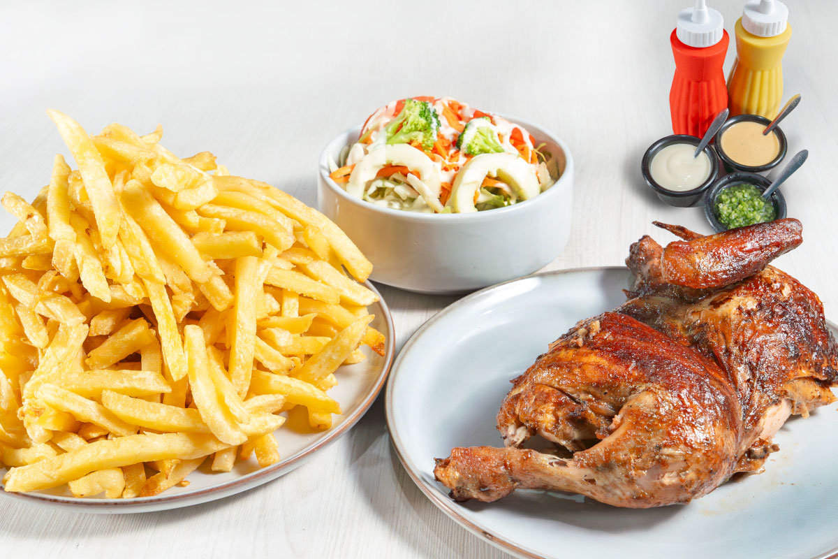 1/2 POLLO A LA BRASA CLASICO - UNIDAD